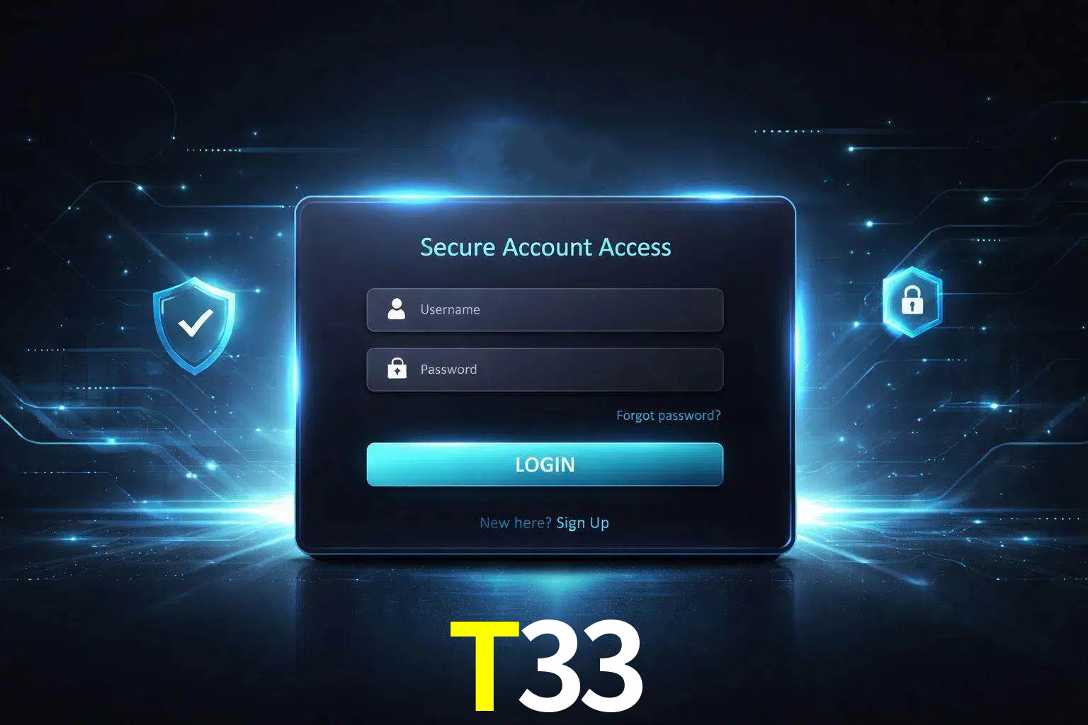 Pantalla de inicio de sesión de cuenta T33 para usuarios en México